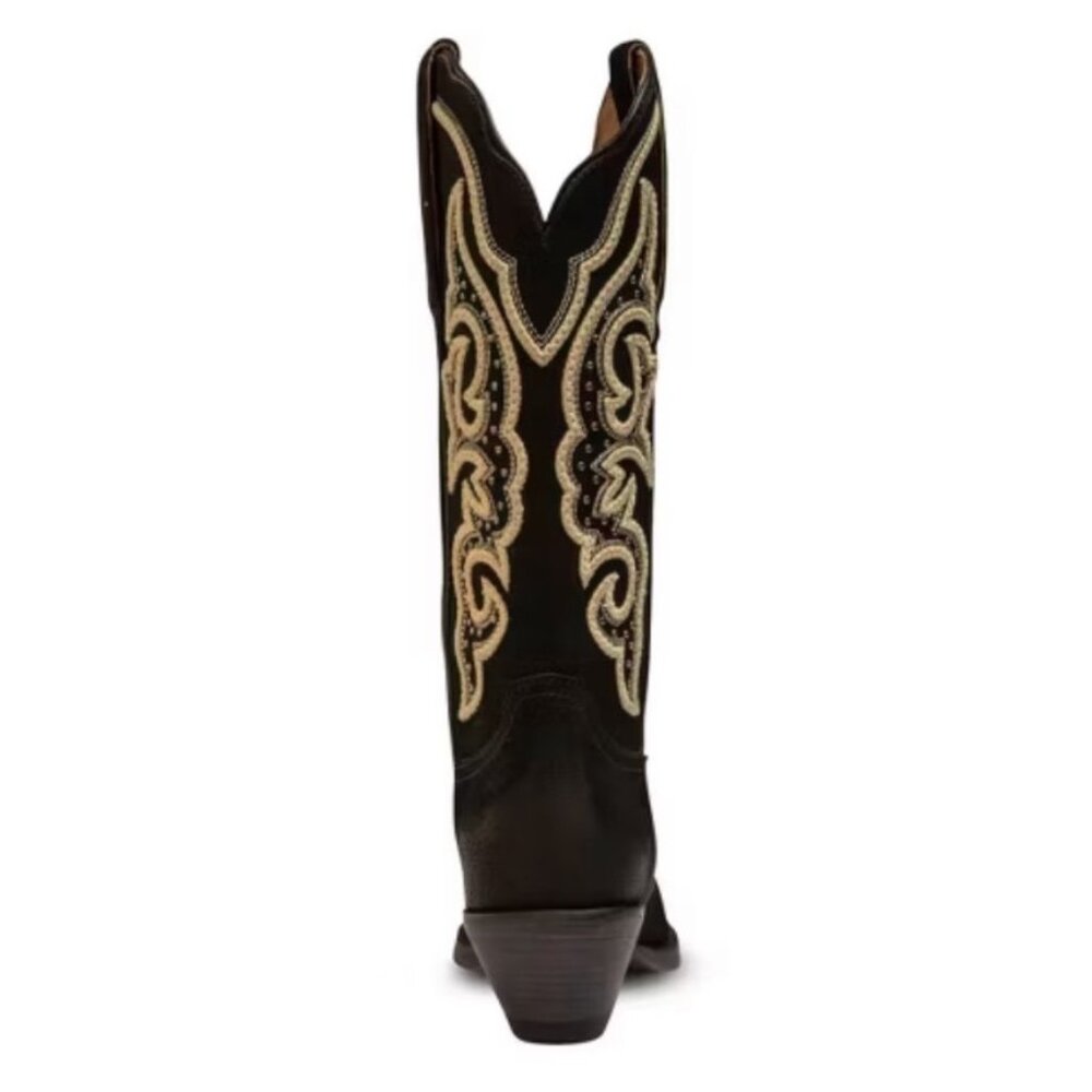 Buck & Brana “Ginger Florida” Black Embroidered Western Boots – Size 8 NEW - Picture 4 of 16